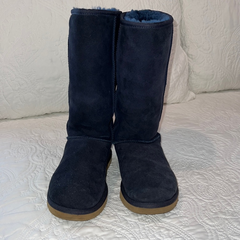 UGG boots navy size 8 with 12” shaft